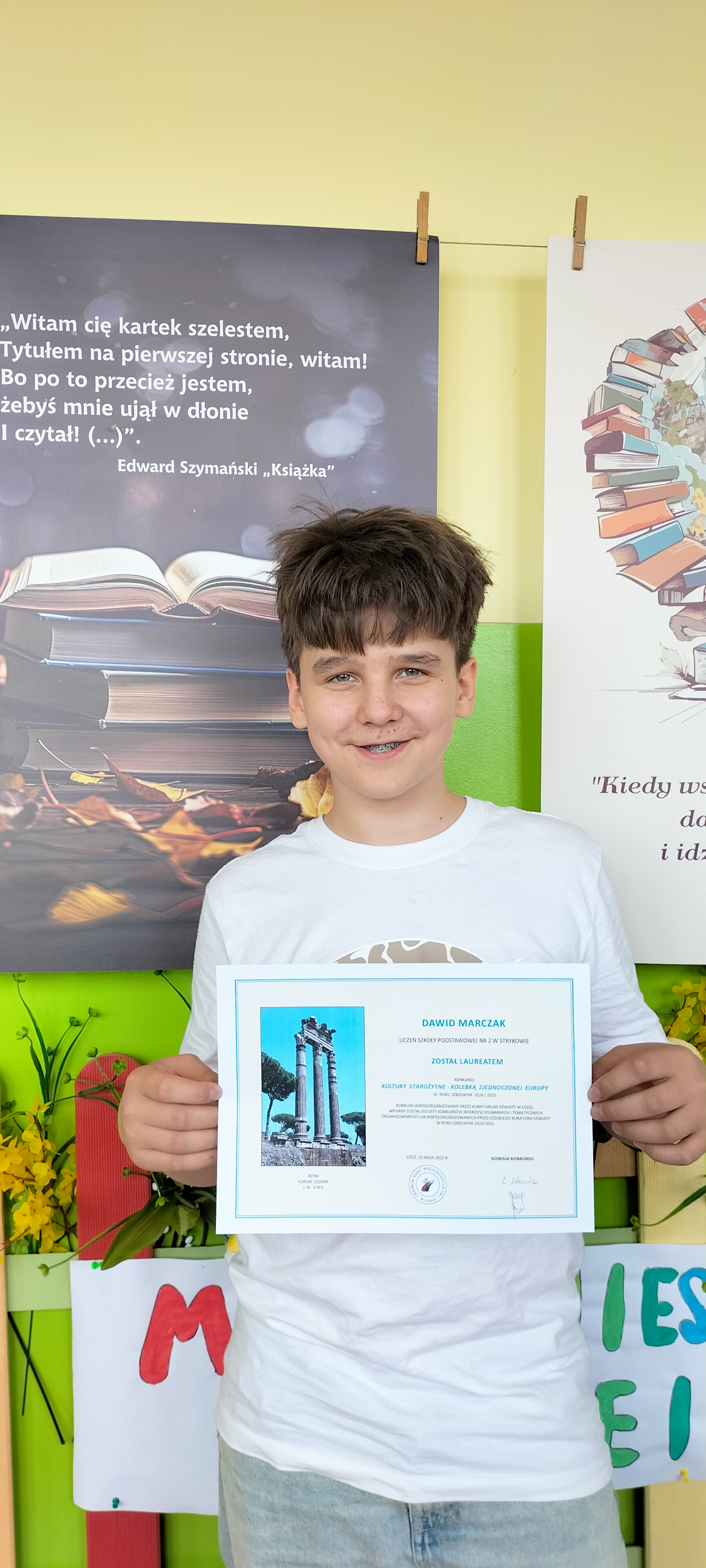 Dawid laureatem konkursu interdyscyplinarnego