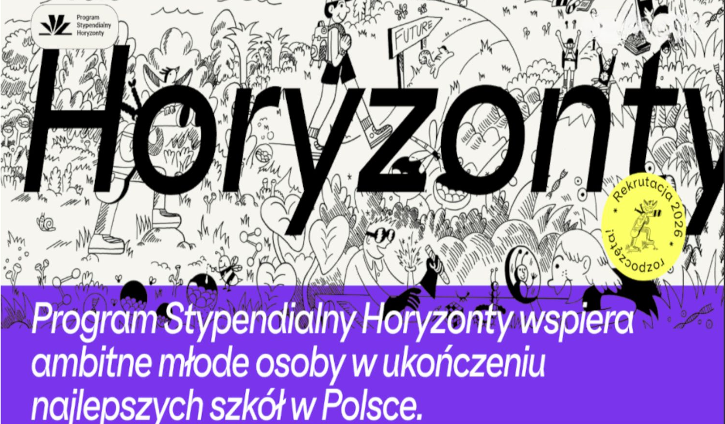 Program Stypendialny Horyzonty wspiera ambitne młode osoby.
