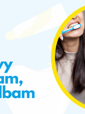 Logo programu kryształowy uśmiech mam bo o zęby dbam.