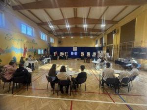 Uczniowie w trakcie konkursu.