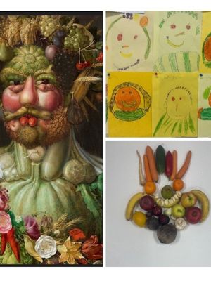 Malarz Giuseppe i prace uczni&oacute;w inspirowane jego stylem.