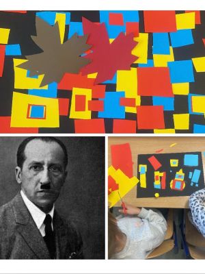 Malarz Giuseppe i prace uczni&oacute;w inspirowane jego stylem.