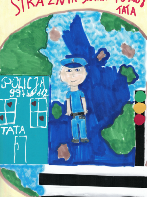 Praca plastyczna wykonana przez Natalkę Nieszporek. Praca plastyczna wykonana przez Natalkę Nieszporek.