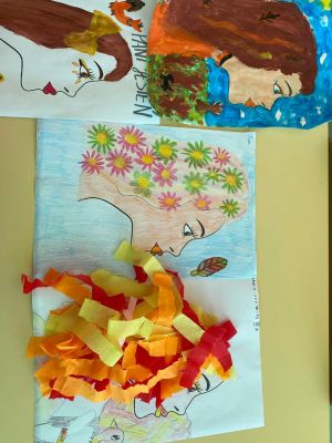 wybrane prace plastyczne uczni&oacute;w klasy 3a