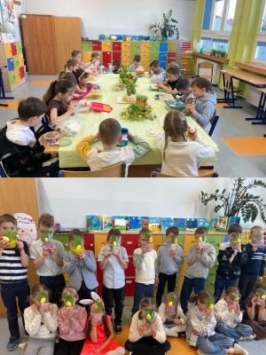 Śniadanie wielkanocne w kl. 1b