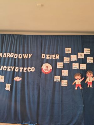 Dekoracja do warsztat&oacute;w z trudnościami językowymi.