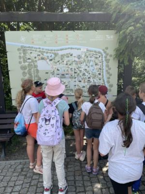 Dzieci zwiedzające ZOO Dzieci zwiedzające ZOO